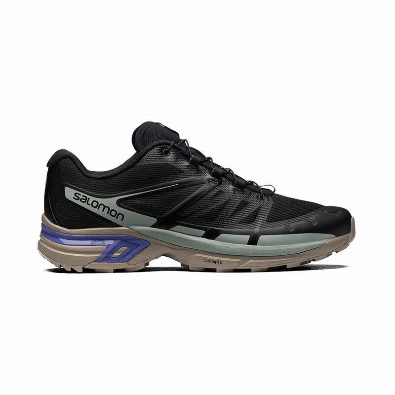Salomon XT-WINGS 2 - Mens Trail Running Shoes - Black/Light Turquoise - NZ (53102-EXRH)